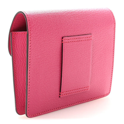 Chevre Mysore Roulis Slim Wallet Rose Shocking