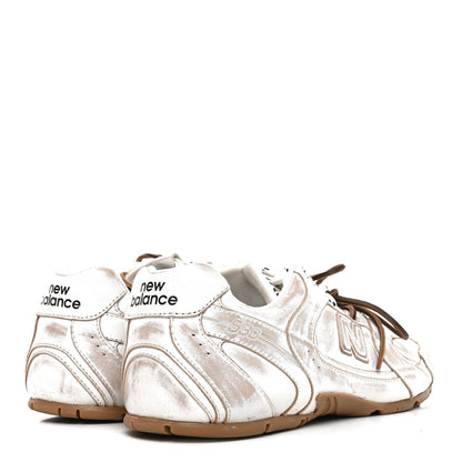 X NEW BALANCE Bleached Calfskin 530 SL Sneakers 42 White