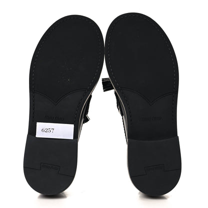 Spazzolato Tassel Loafers 36.5 Black