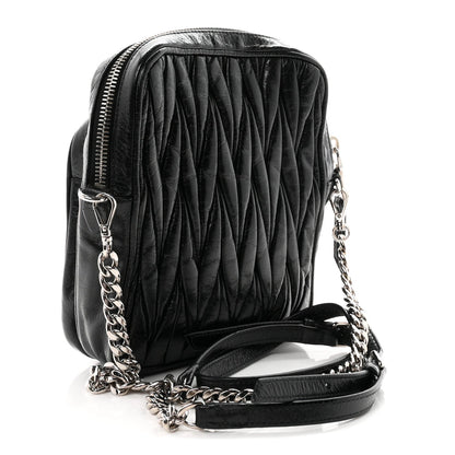 Nappa Matelasse Crossbody Black