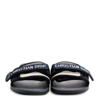 Technical Stretch Fabric Camouflage Dio(r)evolution Slide Sandals 41 Deep Blue