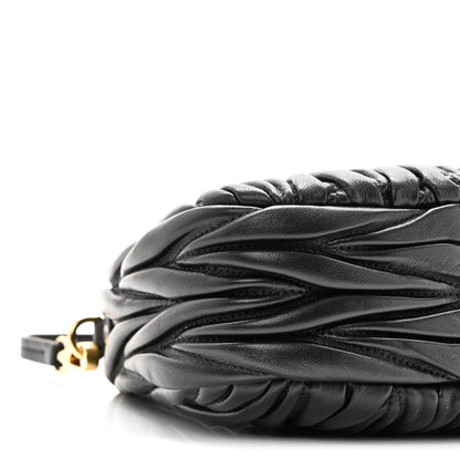 Nappa Matelasse Mini Wander Hobo Black