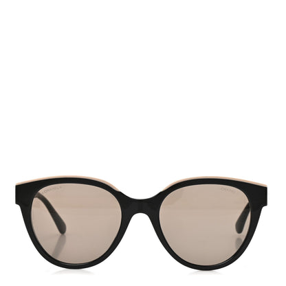 Acetate CC Butterfly Sunglasses 5414 Black Beige