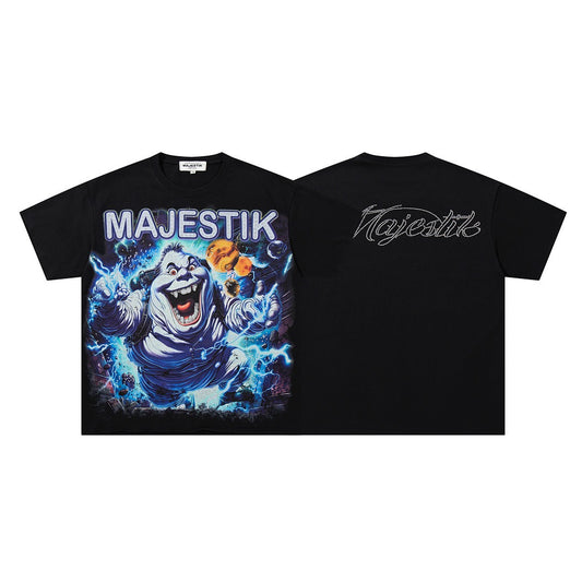 MAJESTIK Alien Space Graphic T-Shirt