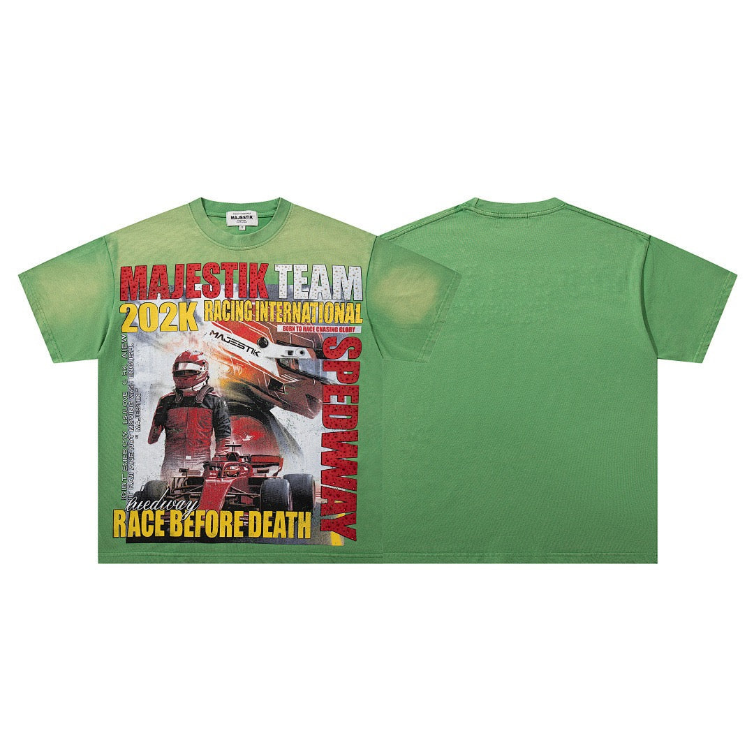MAJESTIK Racing Graphic Vintage T-Shirt