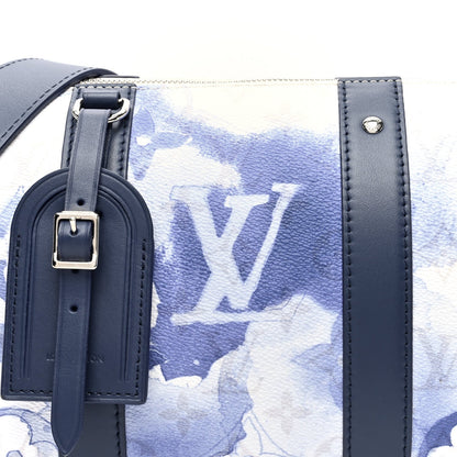 Monogram Watercolor City Keepall Blue