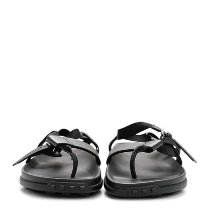 Calfskin Womens Inboard Sandals 38 Black