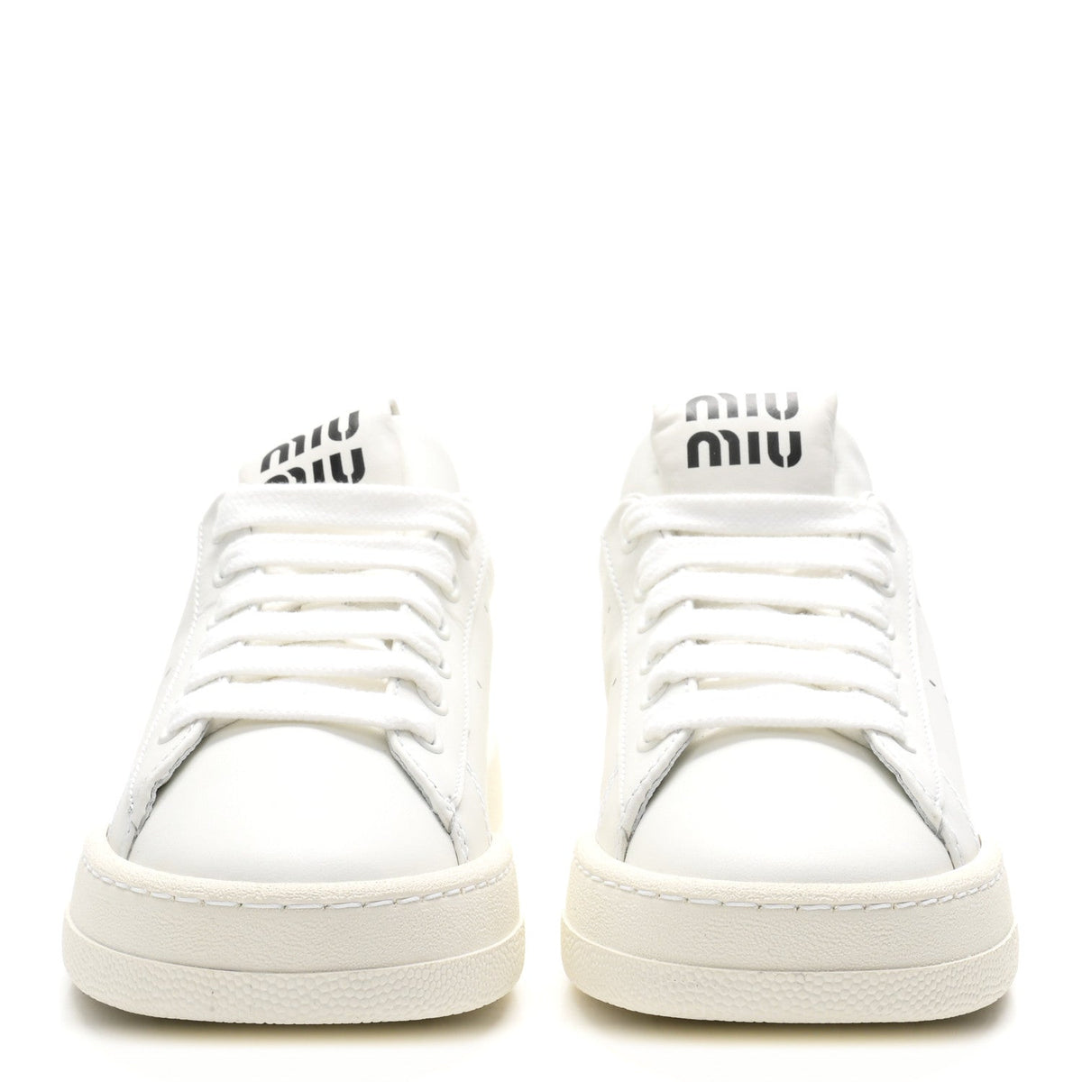 Calfskin Womens Low Top Sneakers 6.5 White