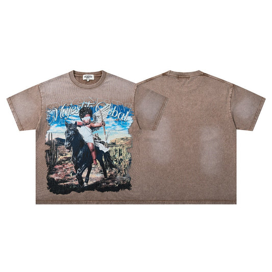 MAJESTIK Cowboy Graphic Tee