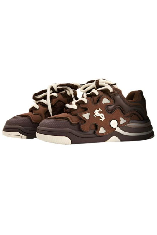 YADcrew Collab Puzzle Skate Sneakers