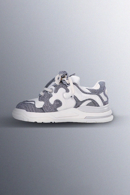 YADcrew Collab Puzzle Skate Sneakers