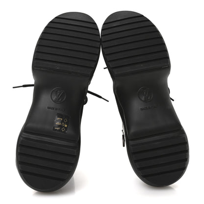 Mat Rubber Monogram LV Archlight Sneaker Boots 38 Black