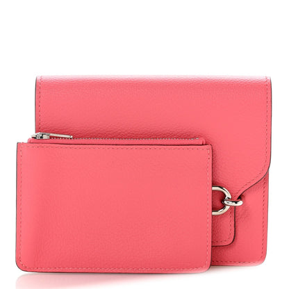 Chevre Mysore Roulis Slim Wallet Rose Azalee