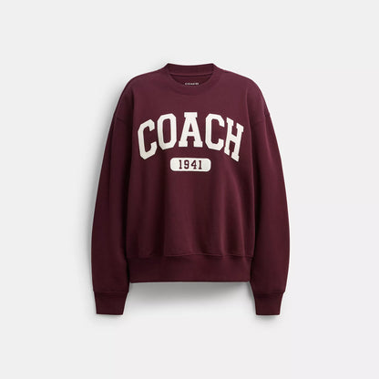 Coach Outlet Sporty Signature Boyfriend Crewneck Sweatshirt