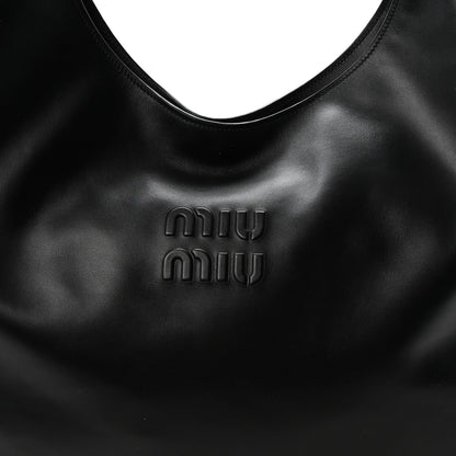 Soft Calf Softy Hobo Bag Black