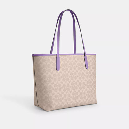 Coach Outlet City Tote Bag In Signature Canvas