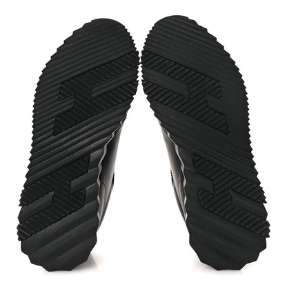 Goatskin Suede Goatskin Mens Bouncing Sneakers 43.5 Black