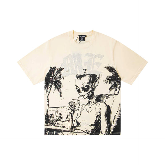 EMOTION Alien Beach Graphic T-Shirt