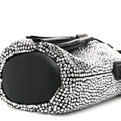 Raso Crystal Starlight Bucket Bag Black