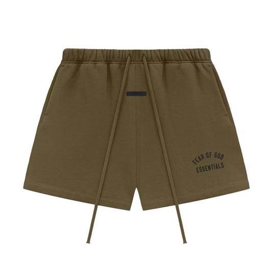 Essentials Fear of God Soccer Shorts Tee Olive