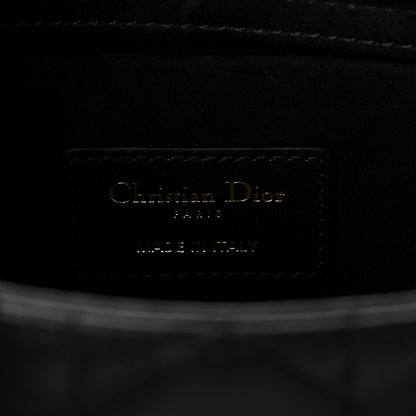 Lambskin Cannage Small Lady D-Joy Black