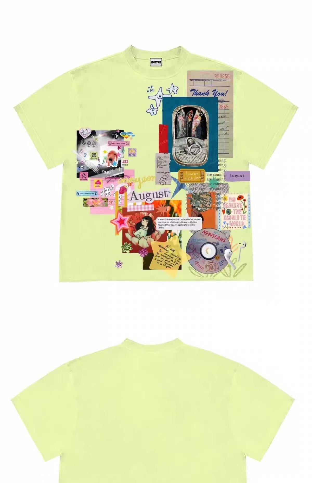 Vintage Scrapbook Graphic T-Shirt