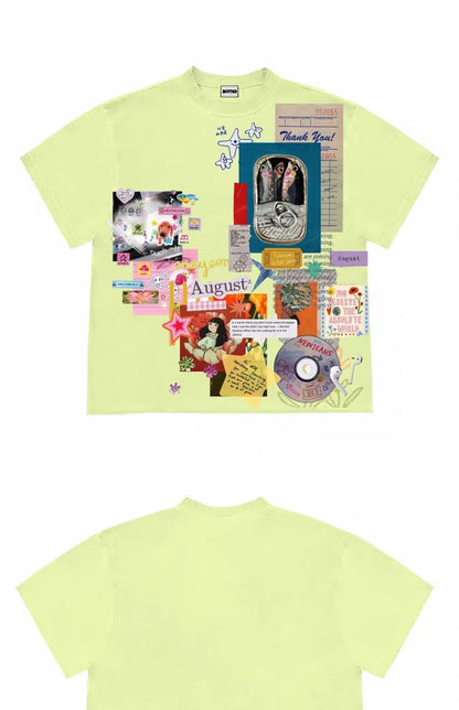 Vintage Scrapbook Graphic T-Shirt
