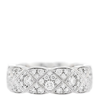 18K White Gold Diamond Small Coco Crush Full Paved Ring 54 7