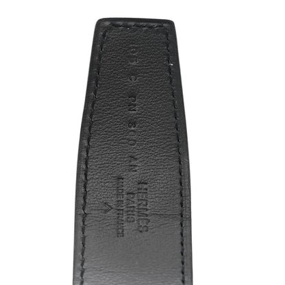 Matte Porosus Crocodile Monochrome 24mm Mini Constance H Belt 105 42 Black