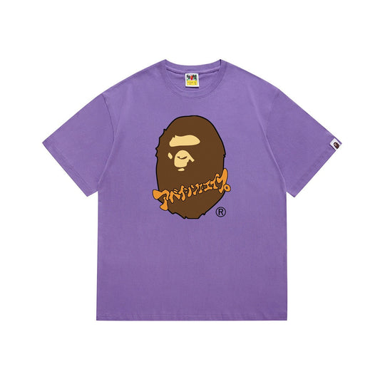 BAPE Purple Ape Head Graphic T-Shirt