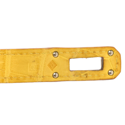 Matte Alligator Kelly Longue Wallet Mimosa