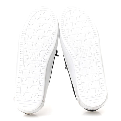 Vitello Deco Boat Loafers 37 White Black