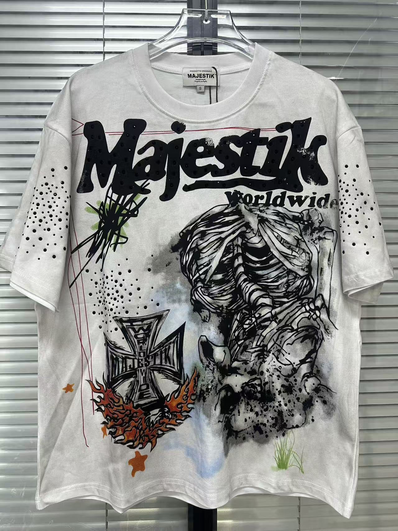 MAJESTIK Skeleton Graphic Tee
