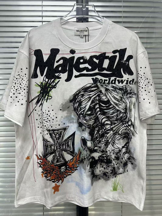 MAJESTIK Skeleton Graphic Tee