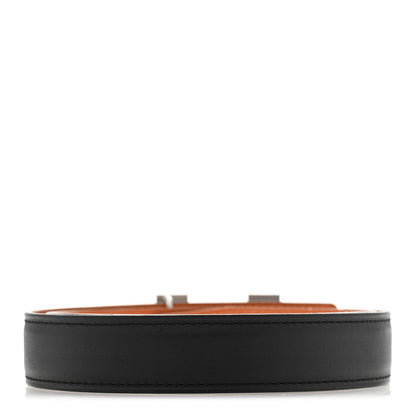 Swift Epsom 24mm Constance H Belt 65 Black Orange