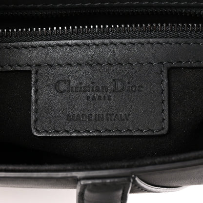 Ultra Matte Calfskin Saddle Bag Black