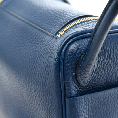 Taurillon Clemence Mini Lindy 20 Deep Bleu