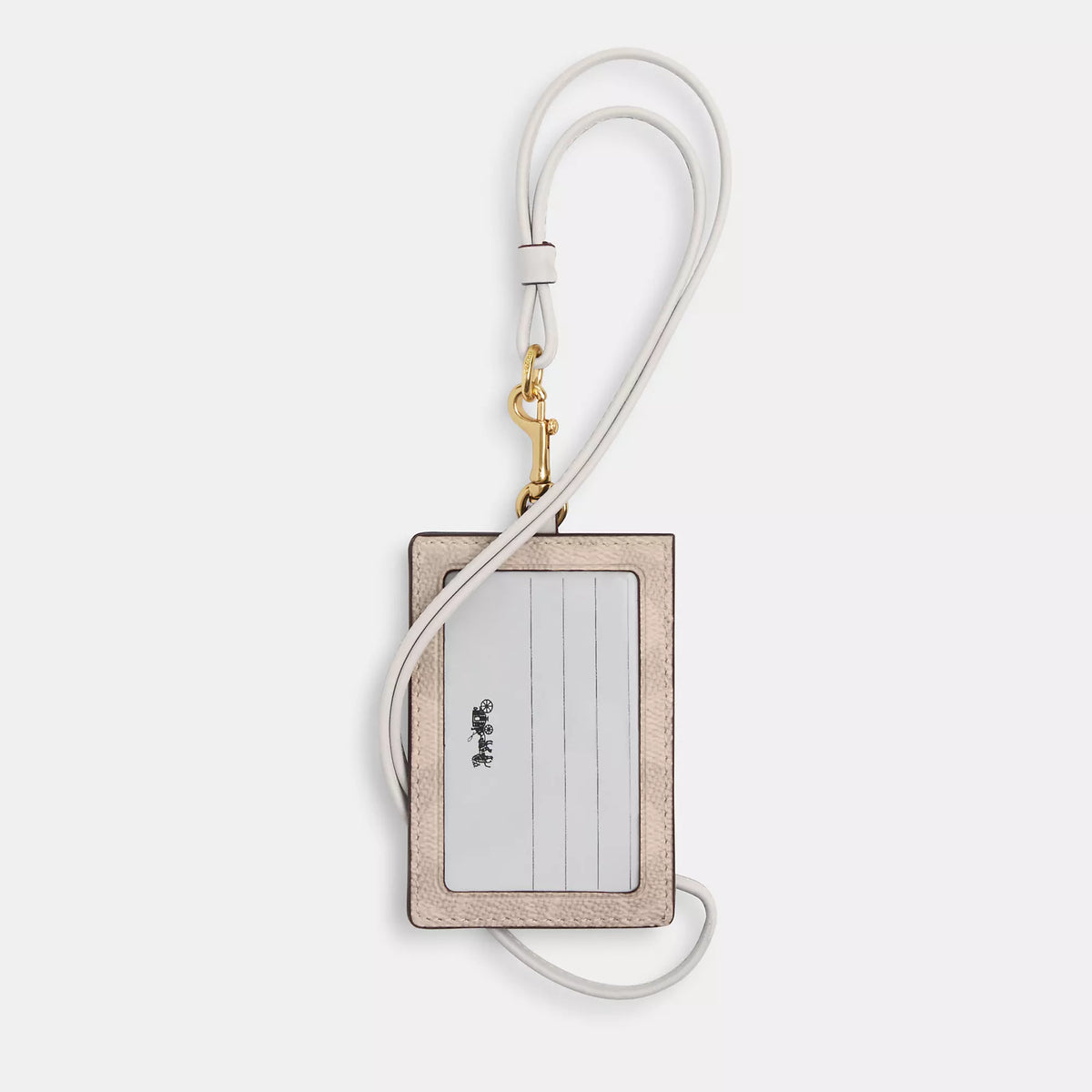 Coach Outlet Id Lanyard In Signaure Canvas