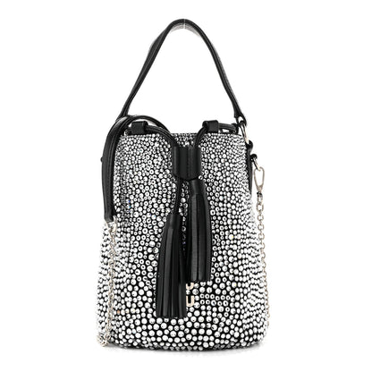 Raso Crystal Starlight Bucket Bag Black