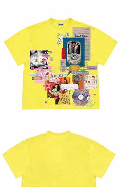 Vintage Scrapbook Graphic T-Shirt