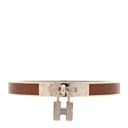 Lizard Kelly Lock Cadena Bracelet Brown