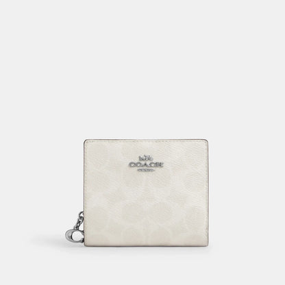 Coach Outlet Snap Wallet In Signature Canvas