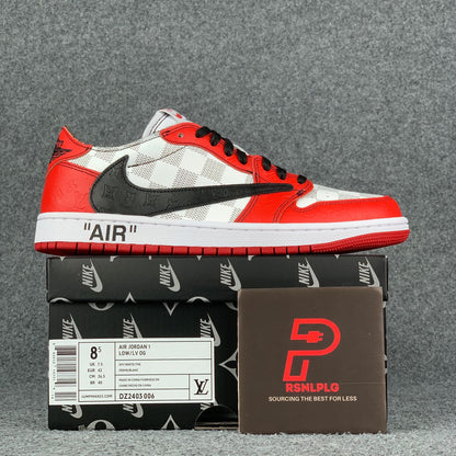 (Custom) Air Jordan 1 'Rouge Grid'