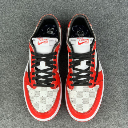 (Custom) Air Jordan 1 'Rouge Grid'