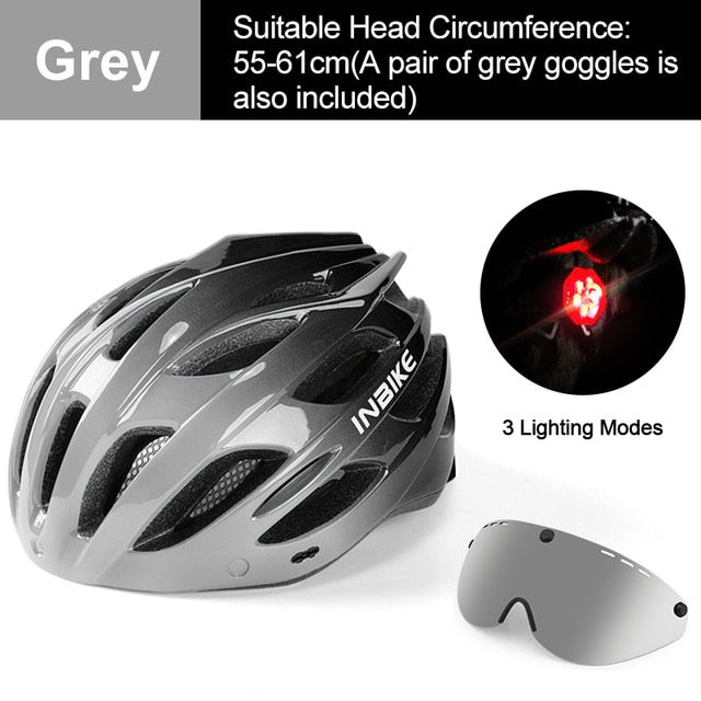 INBIKE Light Bicycle Helmet with Taillight