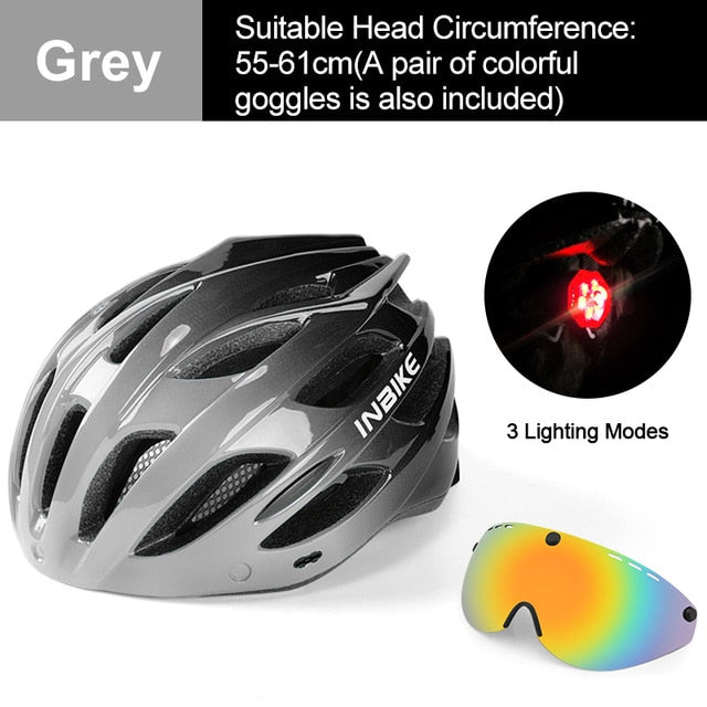 INBIKE Light Bicycle Helmet with Taillight