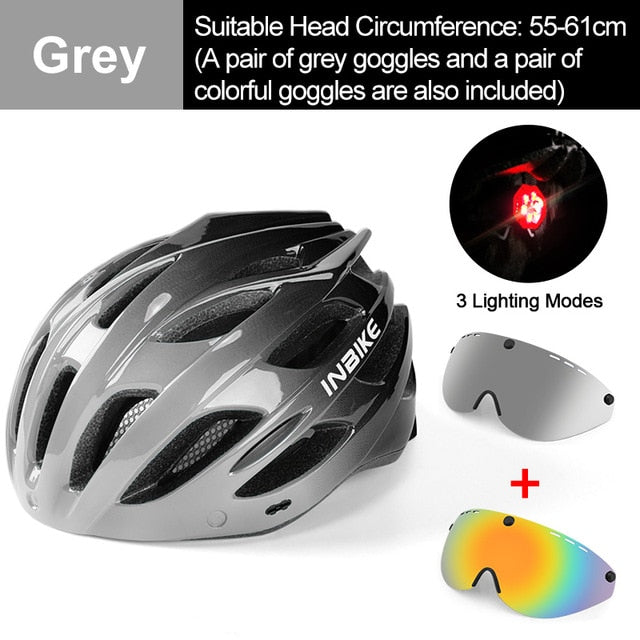 INBIKE Light Bicycle Helmet with Taillight