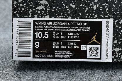 Wmns Air Jordan 4 Retro 'Canyon Purple'