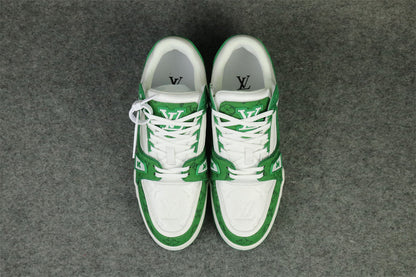 LV Trainer 'Green Monogram Denim'