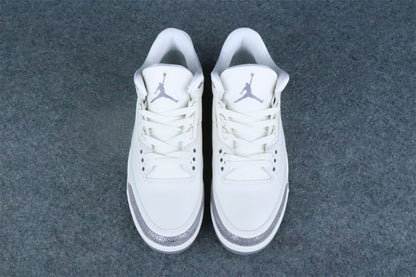 Wmns Air Jordan 3 Retro 'Sail Metallic Silver'
